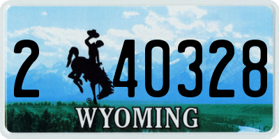 WY license plate 240328