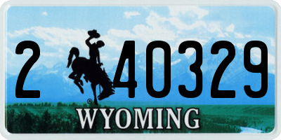 WY license plate 240329