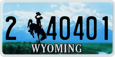 WY license plate 240401