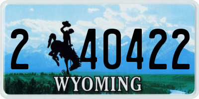 WY license plate 240422