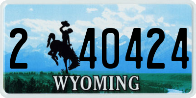 WY license plate 240424