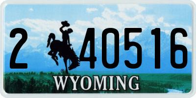 WY license plate 240516