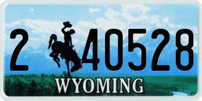 WY license plate 240528