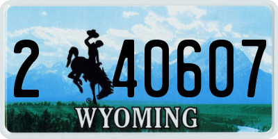 WY license plate 240607