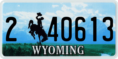 WY license plate 240613