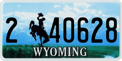 WY license plate 240628