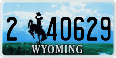 WY license plate 240629