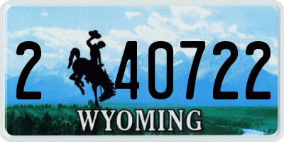 WY license plate 240722