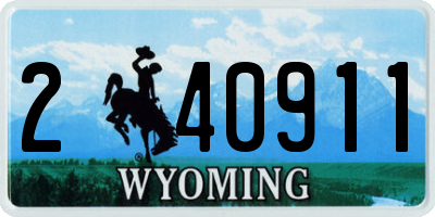 WY license plate 240911