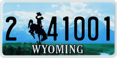 WY license plate 241001