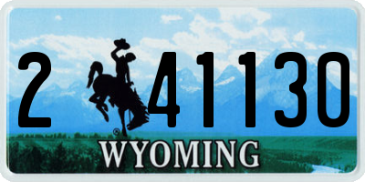 WY license plate 241130