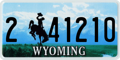 WY license plate 241210