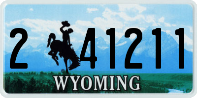 WY license plate 241211