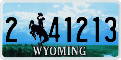 WY license plate 241213