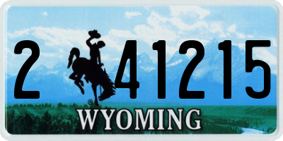 WY license plate 241215