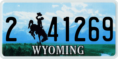 WY license plate 241269