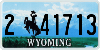 WY license plate 241713