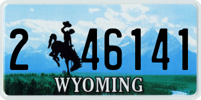 WY license plate 246141