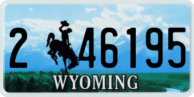 WY license plate 246195
