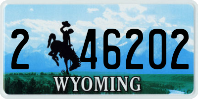 WY license plate 246202