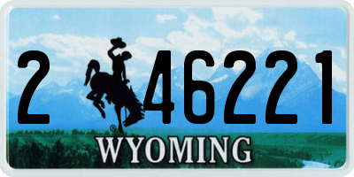 WY license plate 246221