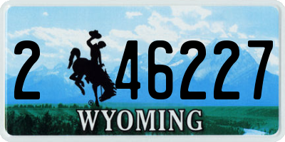 WY license plate 246227