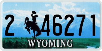 WY license plate 246271