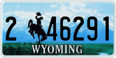 WY license plate 246291