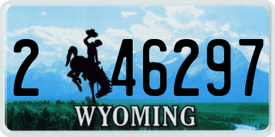 WY license plate 246297