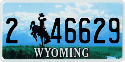 WY license plate 246629