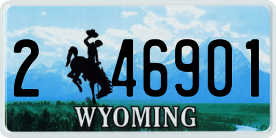 WY license plate 246901