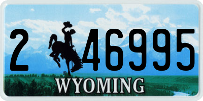 WY license plate 246995