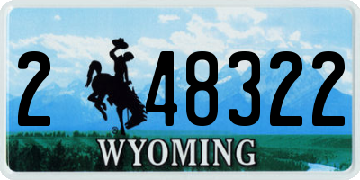 WY license plate 248322