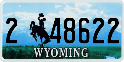 WY license plate 248622