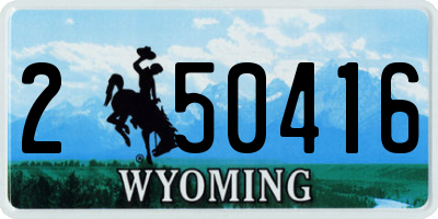 WY license plate 250416