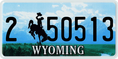 WY license plate 250513