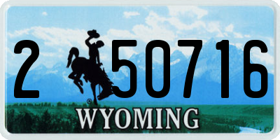 WY license plate 250716