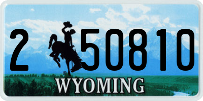 WY license plate 250810