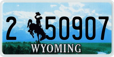 WY license plate 250907