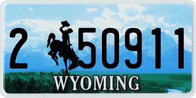 WY license plate 250911