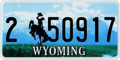 WY license plate 250917