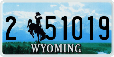 WY license plate 251019