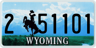 WY license plate 251101