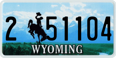 WY license plate 251104