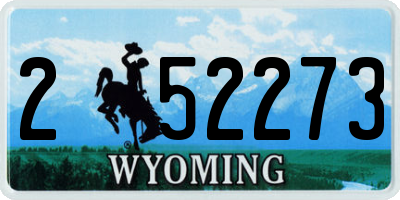 WY license plate 252273