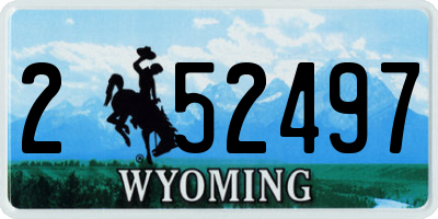 WY license plate 252497