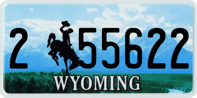 WY license plate 255622