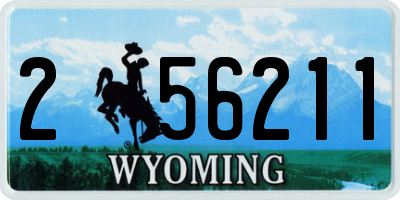 WY license plate 256211