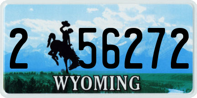 WY license plate 256272