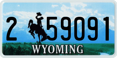 WY license plate 259091
